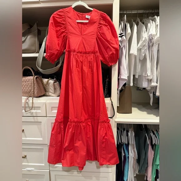 chinese dress ladies Hunter Bell Alana Dress in Tropical Palm main image 1